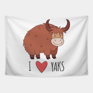 I Love Yaks Tapestry