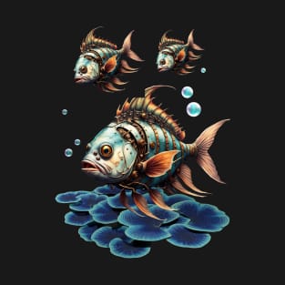 Stunning fantasy steampunk fish T-Shirt