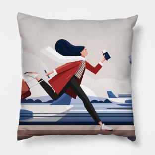 Running Late Pillow