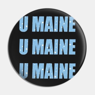 umaine x3 stars Pin