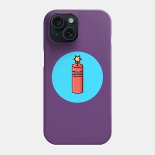 Bomb Cartoon Vector Icon Illustration (3) Phone Case