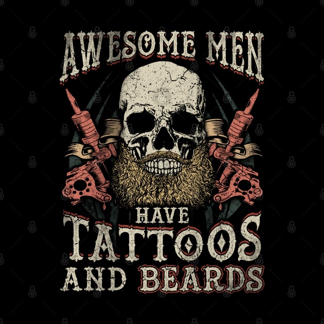 Funny Tattoos And Beards by E