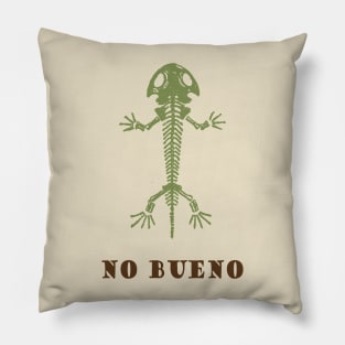 No Bueno Lizard Skeleton Pillow
