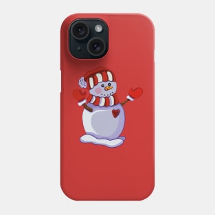 The snowman. Winter. Phone Case