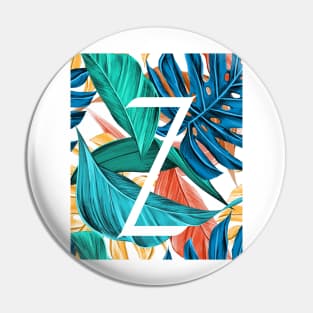 Tropical Alphabet “Z” Pin