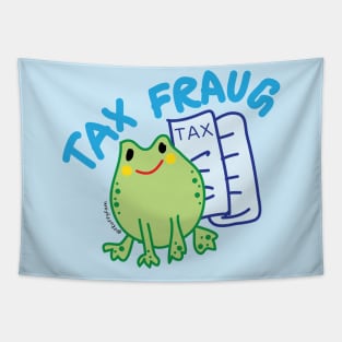 Tax fraud frog pun Tapestry