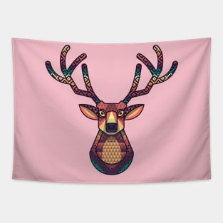 Deer artwork , deer design, deer art, deer colorful design, deer gift Tapestry