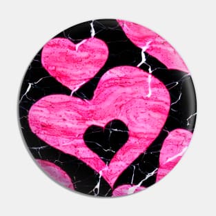 Hearts On The Marble Pin