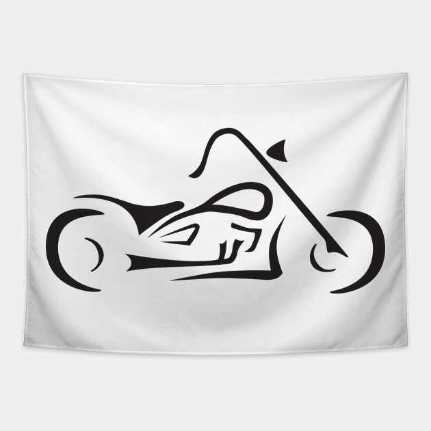 Motorcycle Bike Line Drawing Biker Bike Motorcycle Tapestry Teepublic Browse our motor bike line images, graphics, and designs from +79.322 free vectors graphics. teepublic