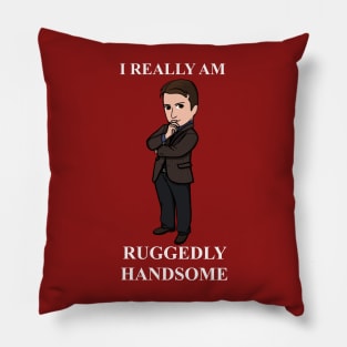 Castle is Ruggedly Handsome Pillow