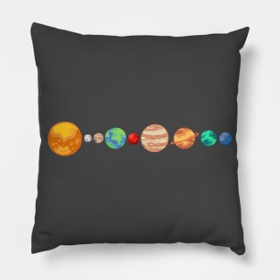 Solar System Retro Pillow