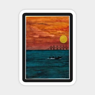 Lake Maracaibo Sunset Magnet