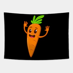 Cartoon Carrot Tapestry