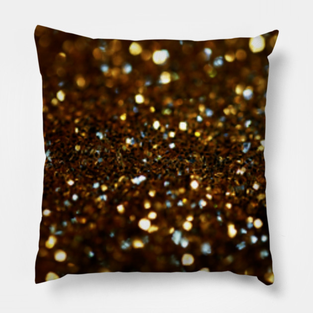 pillow with glitter