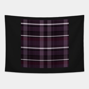 Gothic Aesthetic Iona 2 Hand Drawn Textured Plaid Pattern Tapestry