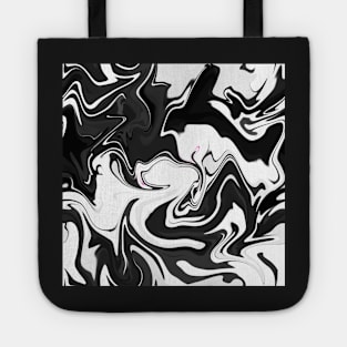 BW Liquid Pattern Tote