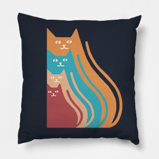 Cats colors Pillow