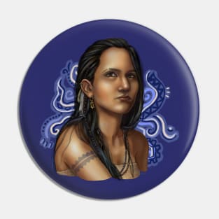 Native Woman Pin