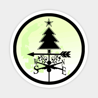 Christmas Tree Weathervane Magnet