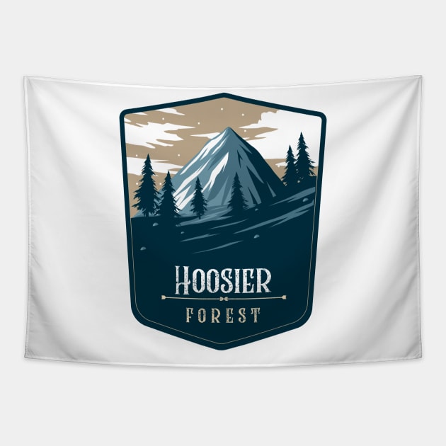 Hoosier Forest Camping Hiking and Backpacking through National Parks, Lakes, Campfires and Outdoors Tapestry by AbsurdStore