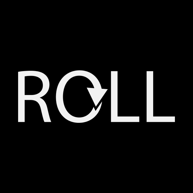 Roll rolling typographic artwork by D1FF3R3NT