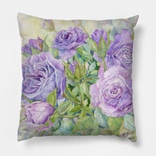 Lavender Roses symbolize love at first sight or enchantment Pillow