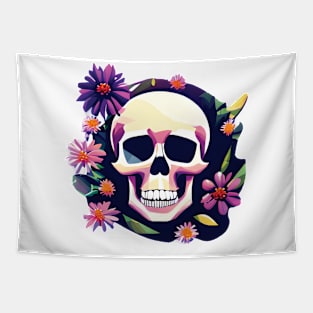 Flower skull #2 Tapestry