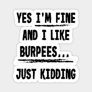 Burpees Joke Magnet