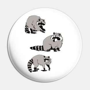 Trash Panda Racoon Pin