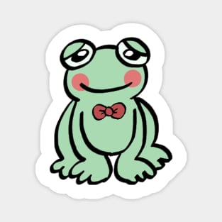 Frog with bowtie Magnet