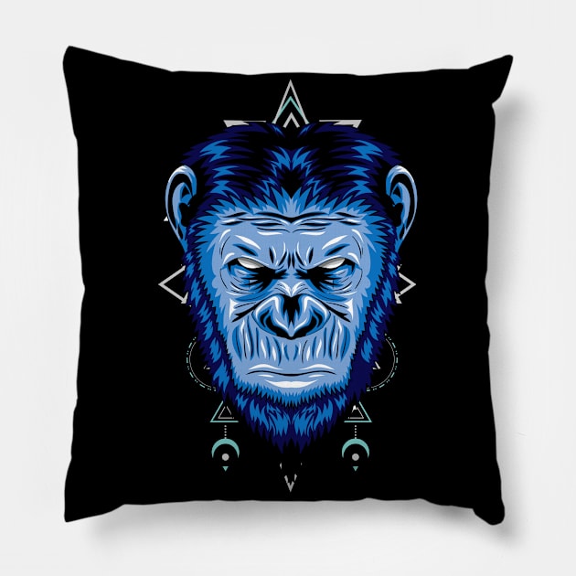 king apes Pillow by SHINIGAMII