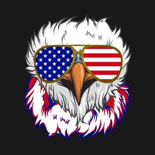 4th Of July Bald Eagle Sunglasses Independence Day T-Shirt