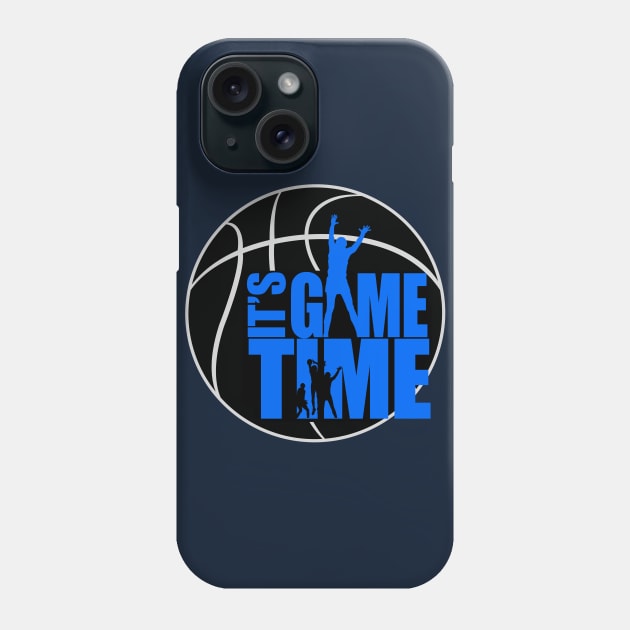 It's Game Time - Blue Phone Case by adamzworld