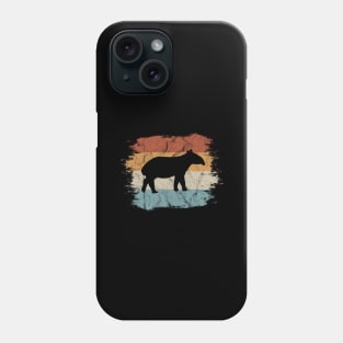 Cool Funky Retro Tapir Silhouette Vintage Style Phone Case