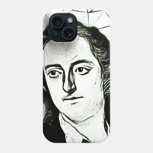 Thomas Gray Black And White Portrait | Thomas Gray Artwork 3 Phone Case