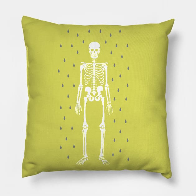 skeleton Pillow by Daria Kusto