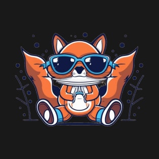 Funny Fox with Sunglasses T-Shirt