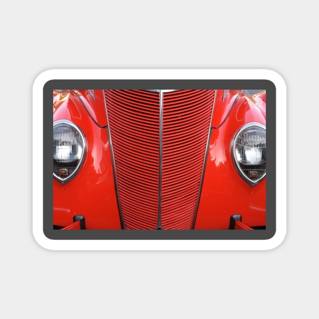 Classic Car Grill Magnet by Rob Johnson Photography