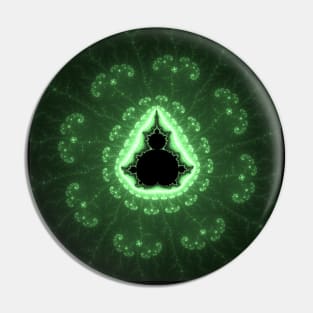 Green Fractal Pin