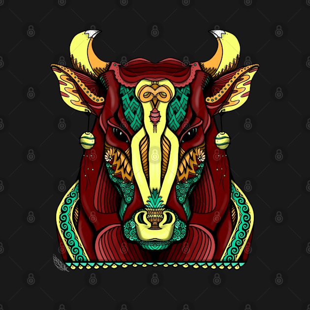 Ox Totem, Chinese New Year by FreeSpiritMeg