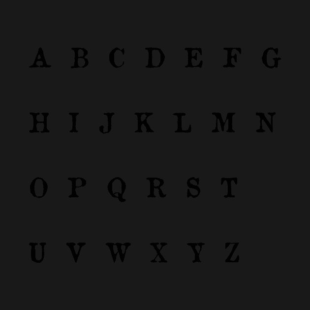 Old  Newspaper Capital Types Alphabet by anacarminda