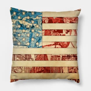 usa flag Pillow