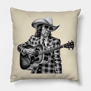 Dwight Yoakam Playing Guitar Pillow