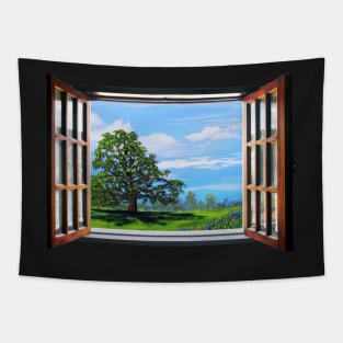 Window View Tapestry