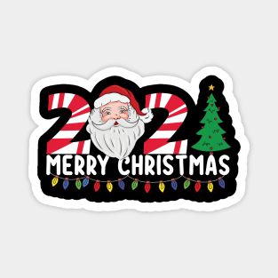 Matching Family Christmas 2021 Santa Tree Magnet