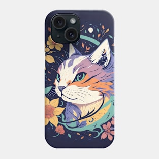 Floral Cat Phone Case