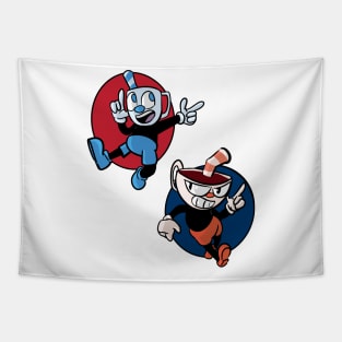 cuphead and mugman Tapestry