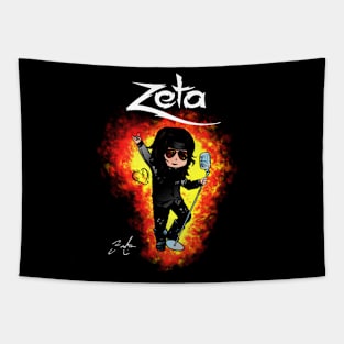 Zeta on fire Tapestry