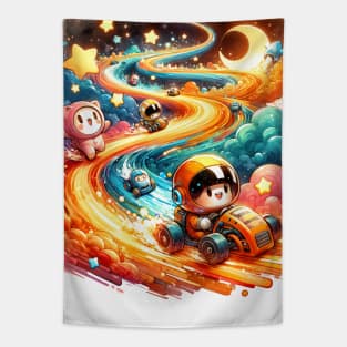 Cosmic Raceway Adventure Cute Tee Tapestry