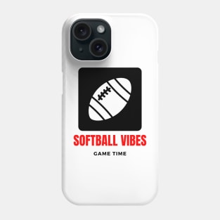 Soft Ball Vibes funny motivational design Phone Case